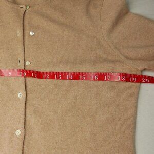 Lord & Taylor		Camel 100% Cashmere Two-Ply Cardigan Sweater	Medium